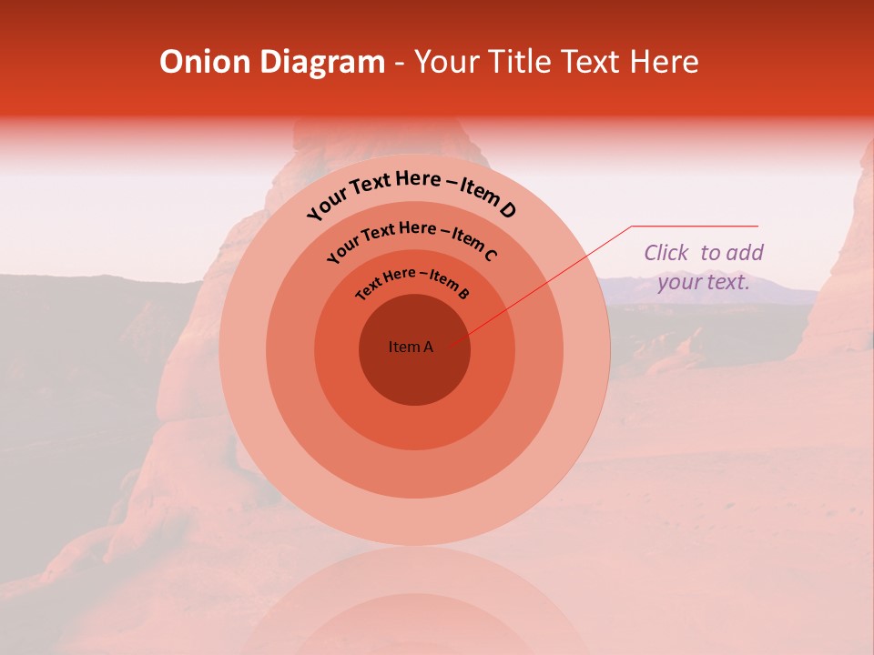 Beautiful Scenery In The Canyon PowerPoint Template