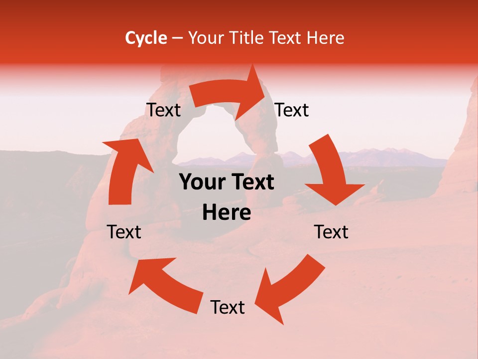 Beautiful Scenery In The Canyon PowerPoint Template