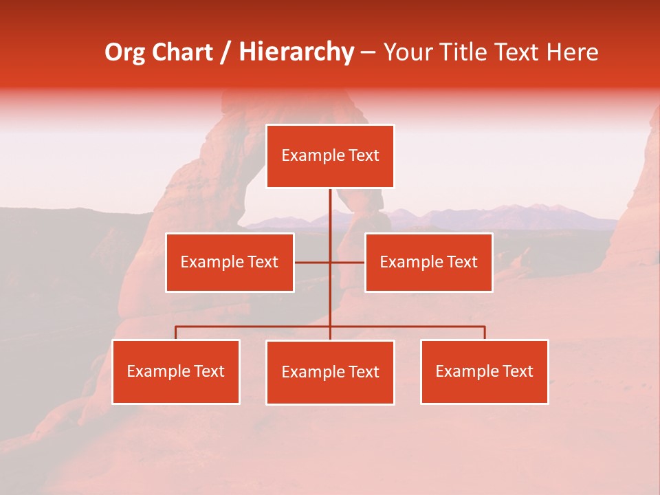 Beautiful Scenery In The Canyon PowerPoint Template