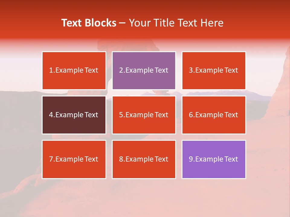 Beautiful Scenery In The Canyon PowerPoint Template