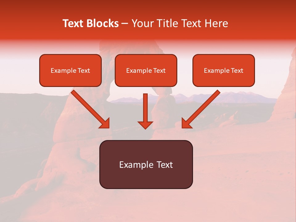 Beautiful Scenery In The Canyon PowerPoint Template