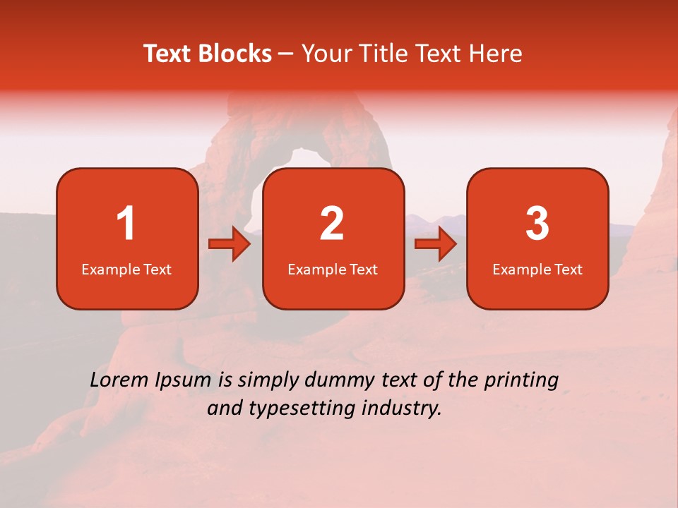 Beautiful Scenery In The Canyon PowerPoint Template