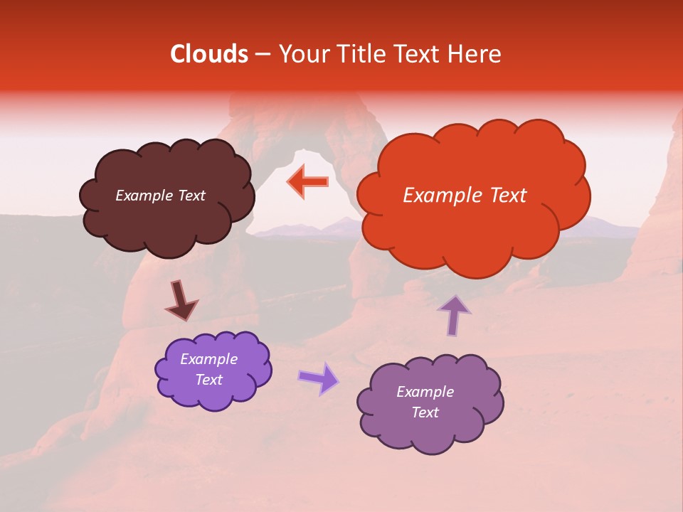 Beautiful Scenery In The Canyon PowerPoint Template