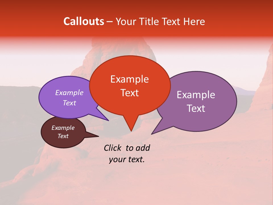 Beautiful Scenery In The Canyon PowerPoint Template