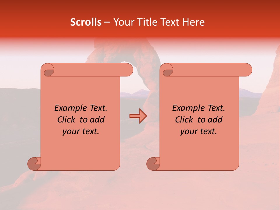 Beautiful Scenery In The Canyon PowerPoint Template