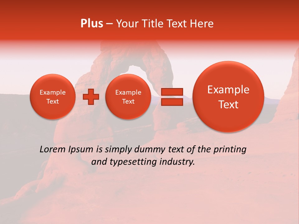 Beautiful Scenery In The Canyon PowerPoint Template