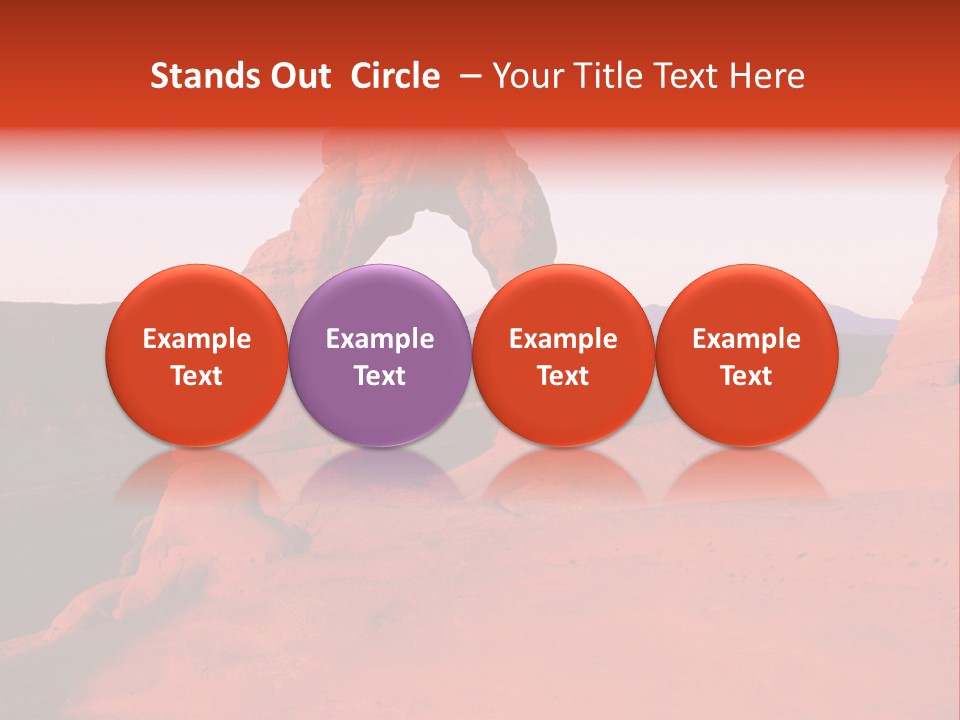 Beautiful Scenery In The Canyon PowerPoint Template