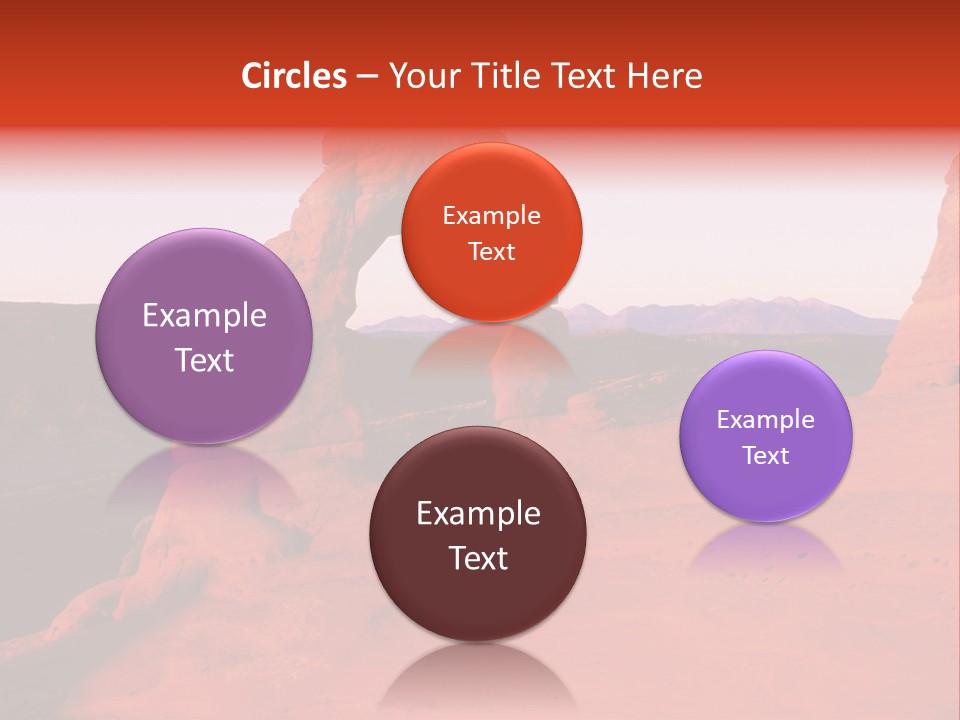 Beautiful Scenery In The Canyon PowerPoint Template