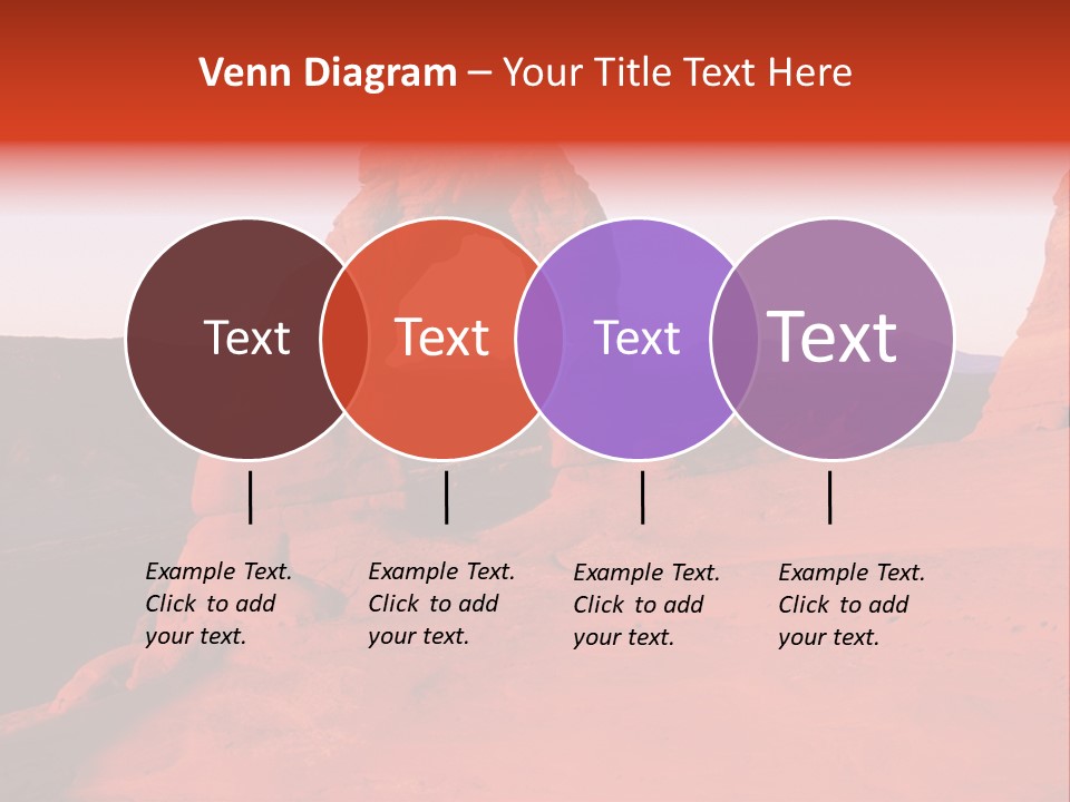 Beautiful Scenery In The Canyon PowerPoint Template