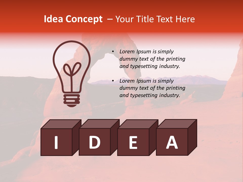 Beautiful Scenery In The Canyon PowerPoint Template