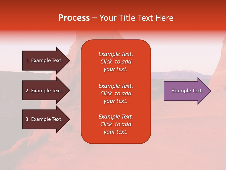 Beautiful Scenery In The Canyon PowerPoint Template