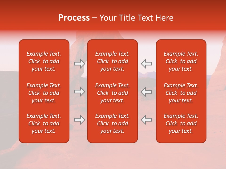 Beautiful Scenery In The Canyon PowerPoint Template