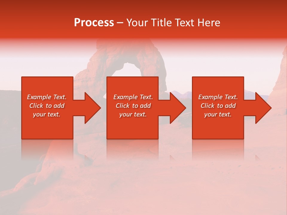 Beautiful Scenery In The Canyon PowerPoint Template