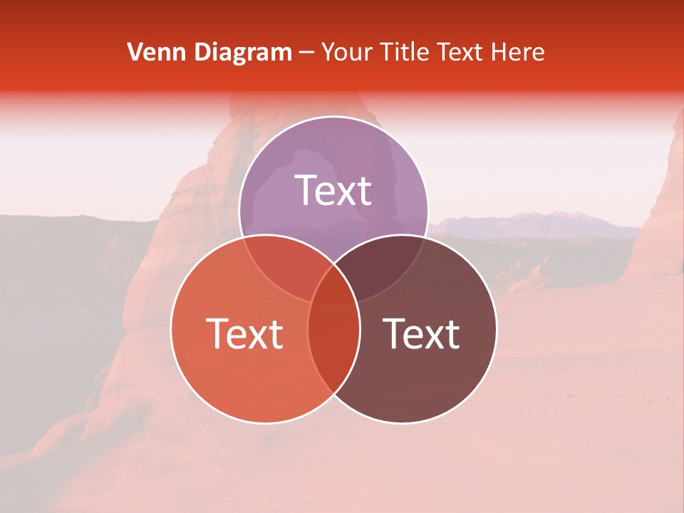 Beautiful Scenery In The Canyon PowerPoint Template