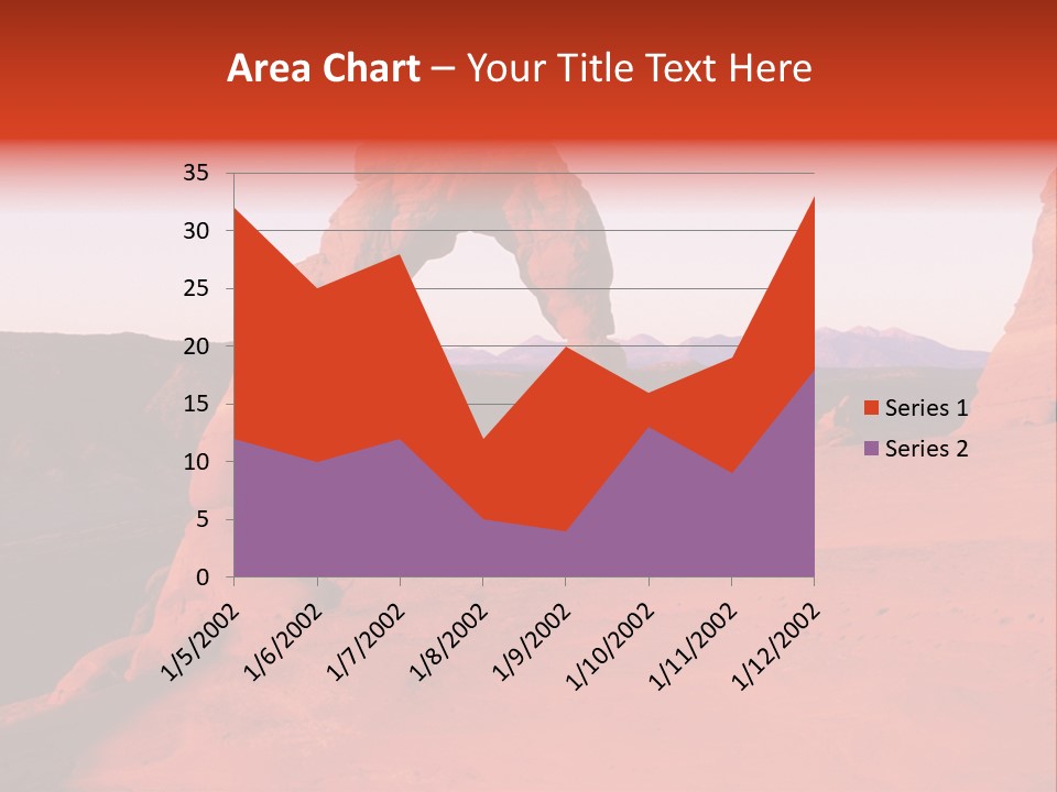 Beautiful Scenery In The Canyon PowerPoint Template