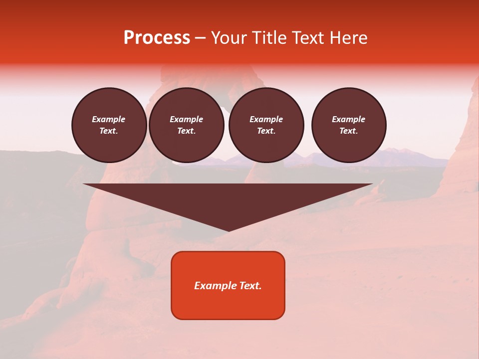 Beautiful Scenery In The Canyon PowerPoint Template