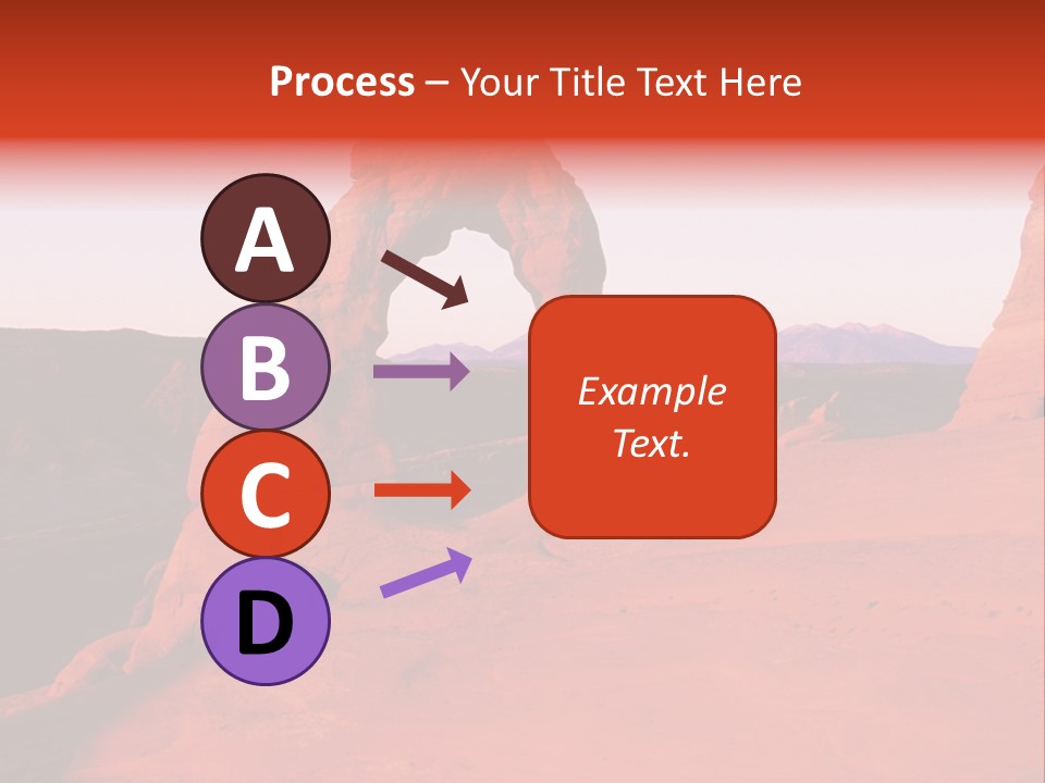Beautiful Scenery In The Canyon PowerPoint Template