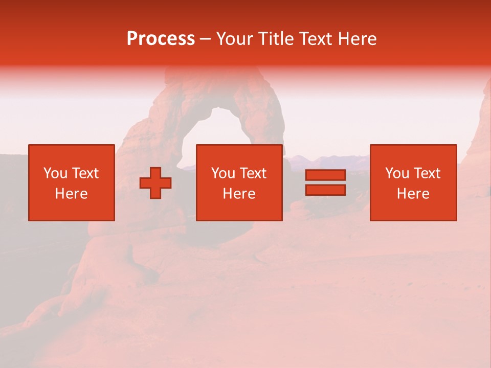 Beautiful Scenery In The Canyon PowerPoint Template