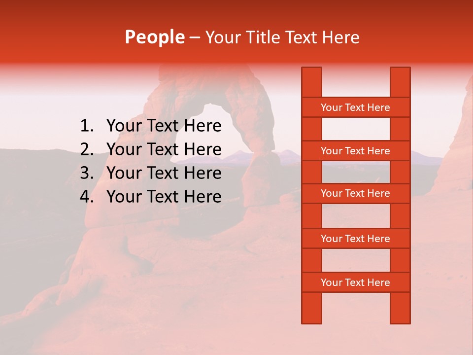 Beautiful Scenery In The Canyon PowerPoint Template