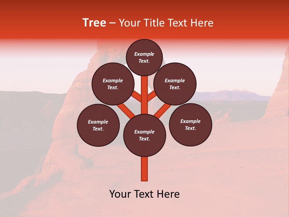 Beautiful Scenery In The Canyon PowerPoint Template