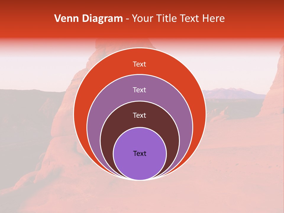 Beautiful Scenery In The Canyon PowerPoint Template