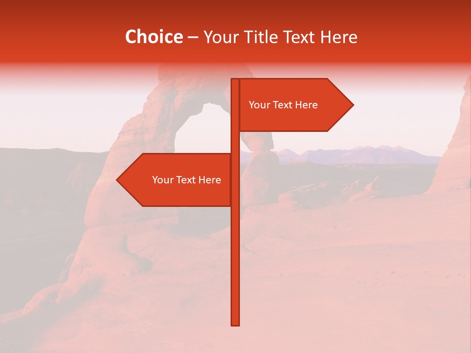 Beautiful Scenery In The Canyon PowerPoint Template