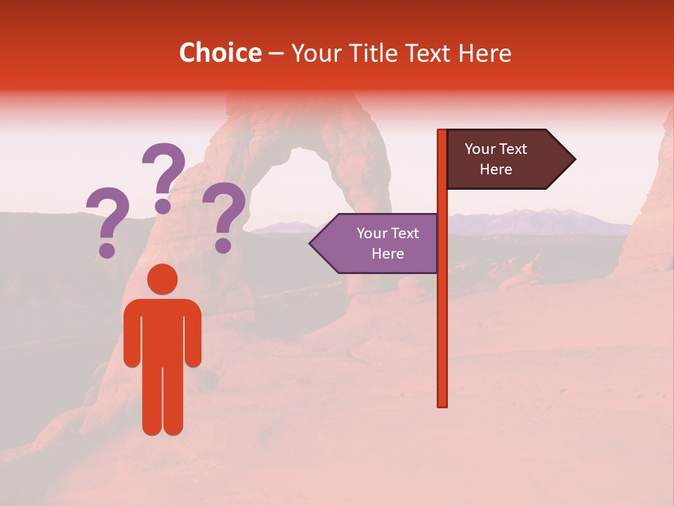 Beautiful Scenery In The Canyon PowerPoint Template