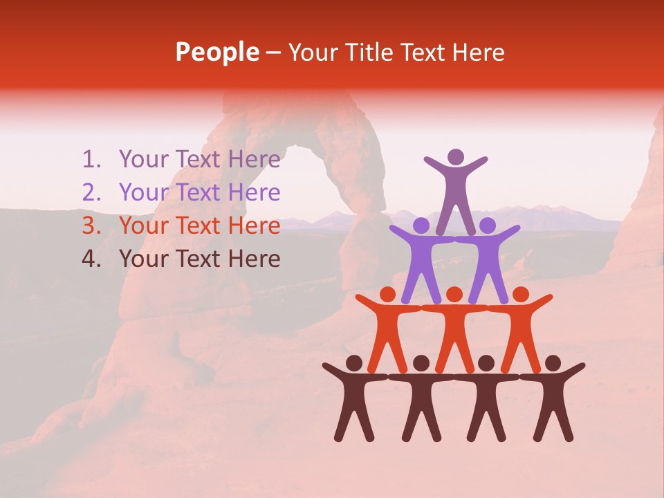 Beautiful Scenery In The Canyon PowerPoint Template