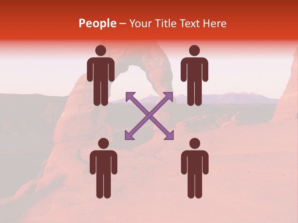 Beautiful Scenery In The Canyon PowerPoint Template