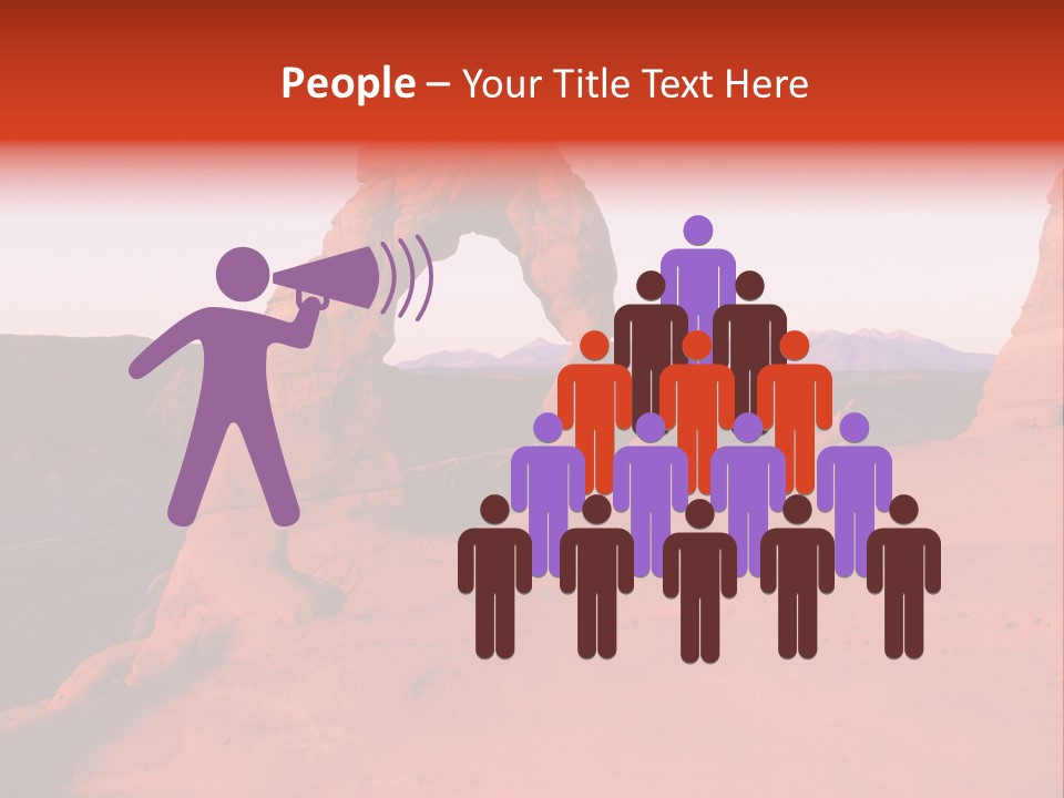 Beautiful Scenery In The Canyon PowerPoint Template