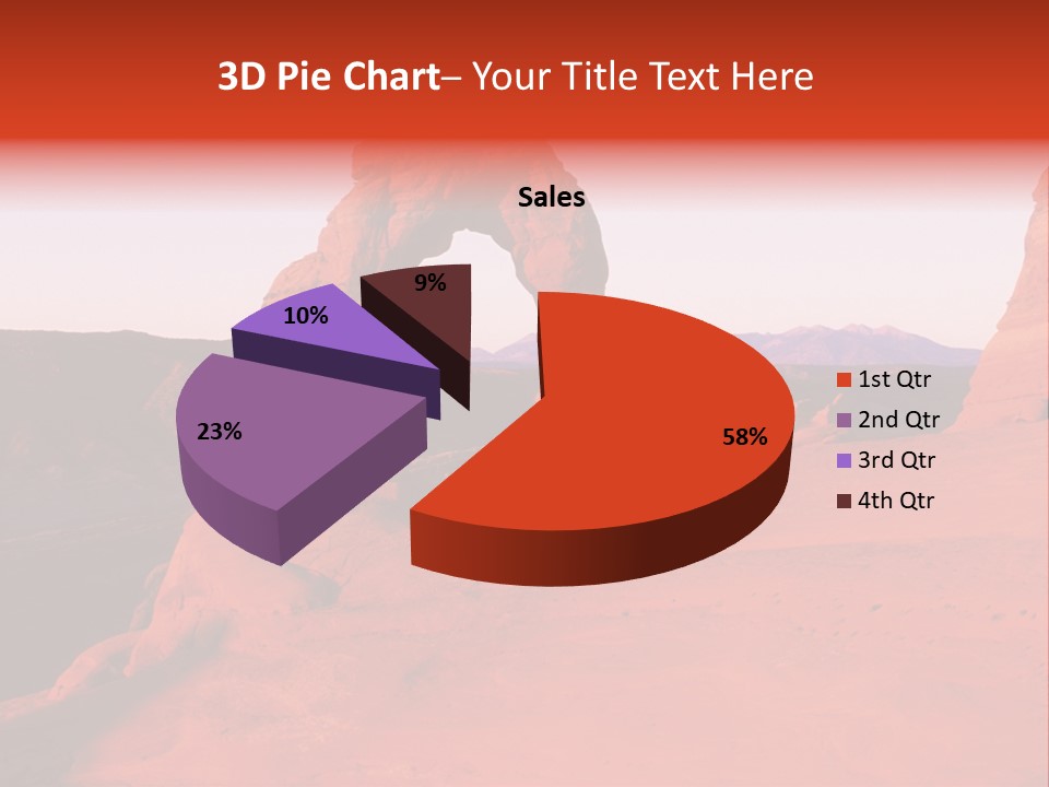 Beautiful Scenery In The Canyon PowerPoint Template