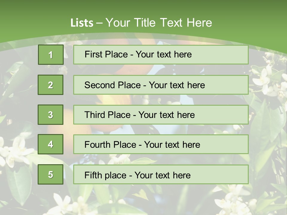 Orange Tree PowerPoint Template