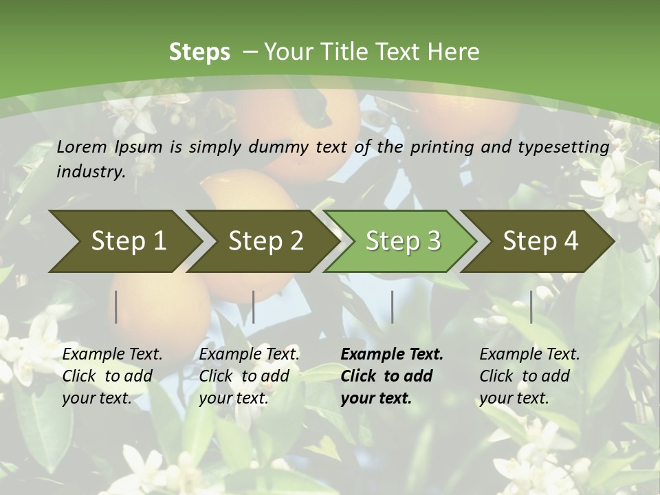 Orange Tree PowerPoint Template