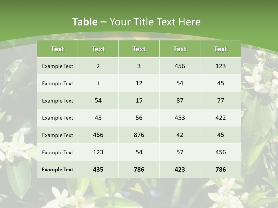 Orange Tree PowerPoint Template