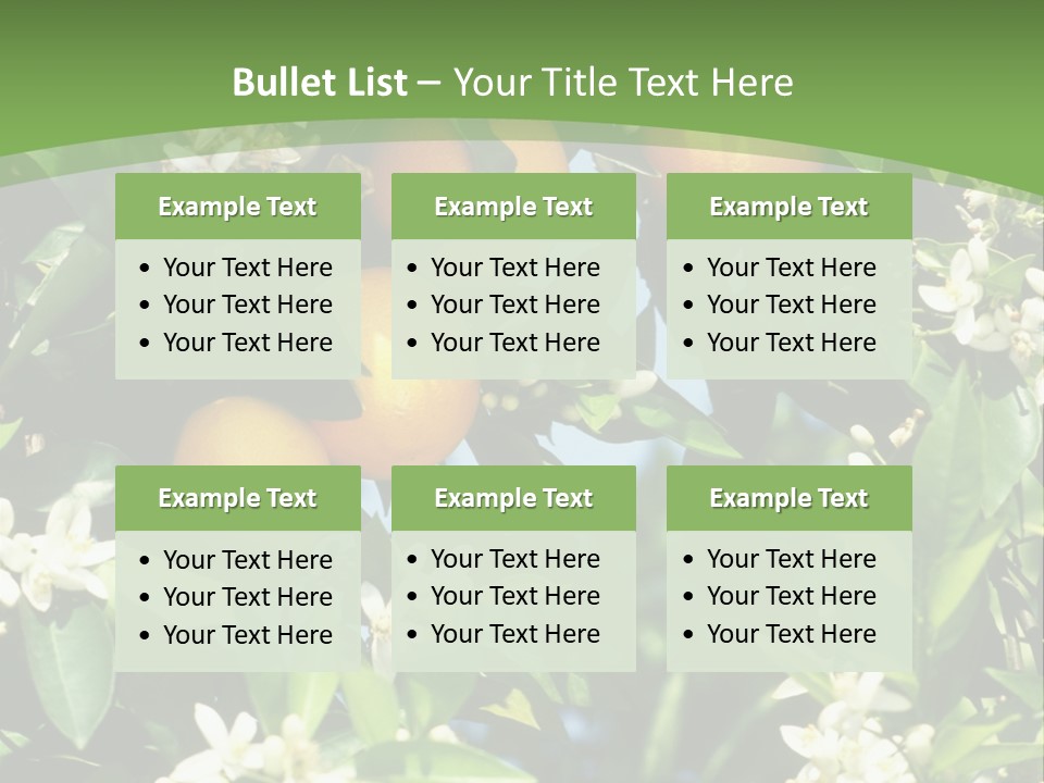 Orange Tree PowerPoint Template