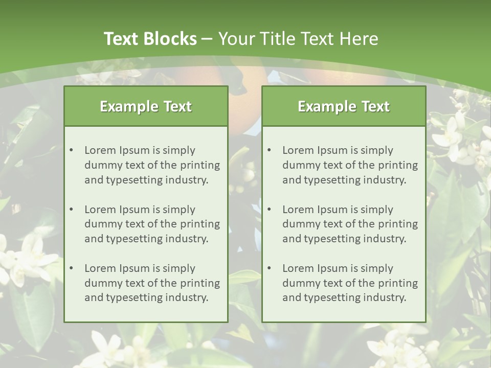 Orange Tree PowerPoint Template