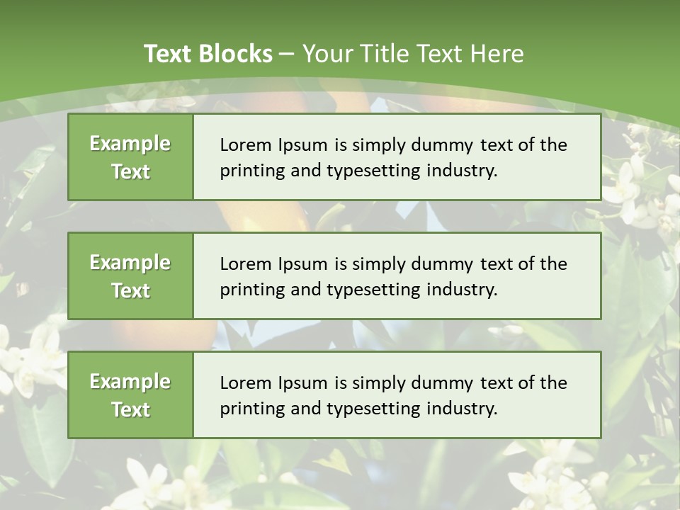 Orange Tree PowerPoint Template