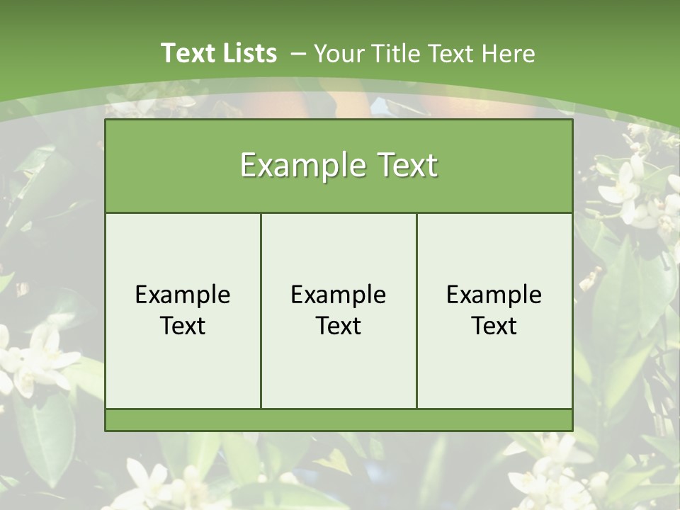 Orange Tree PowerPoint Template