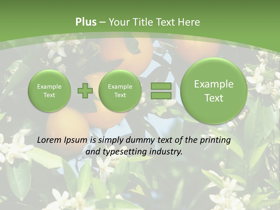 Orange Tree PowerPoint Template
