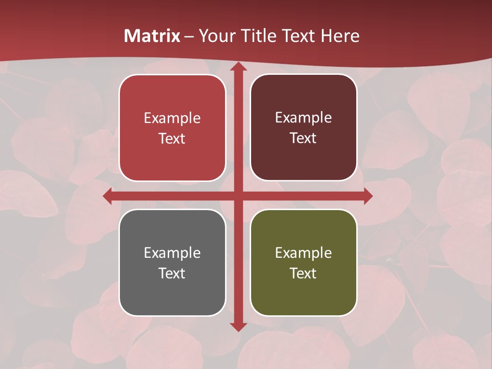 Red Petals PowerPoint Template