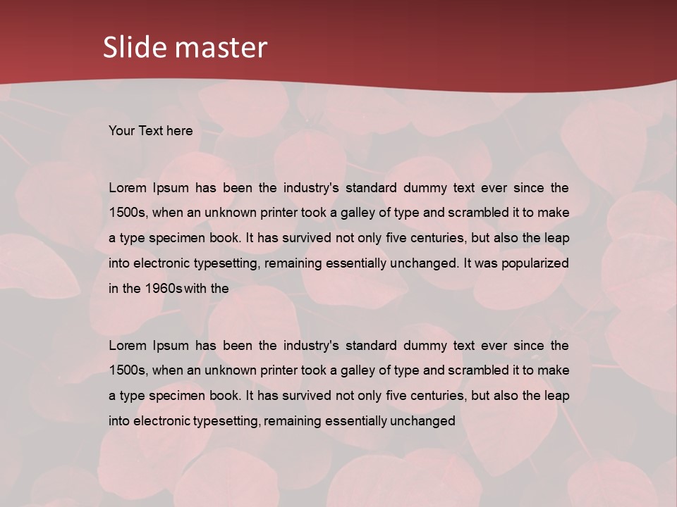 Red Petals PowerPoint Template