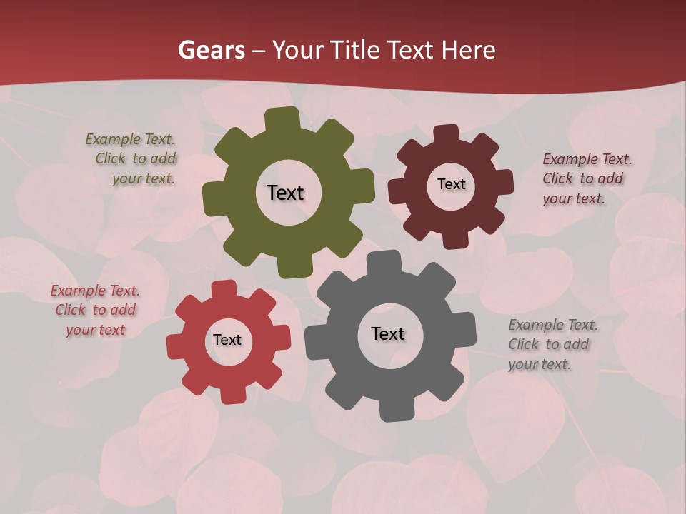 Red Petals PowerPoint Template