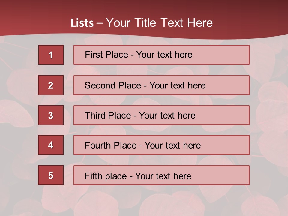 Red Petals PowerPoint Template