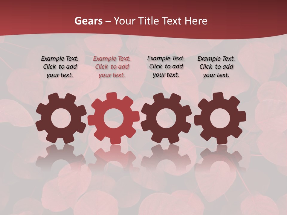 Red Petals PowerPoint Template