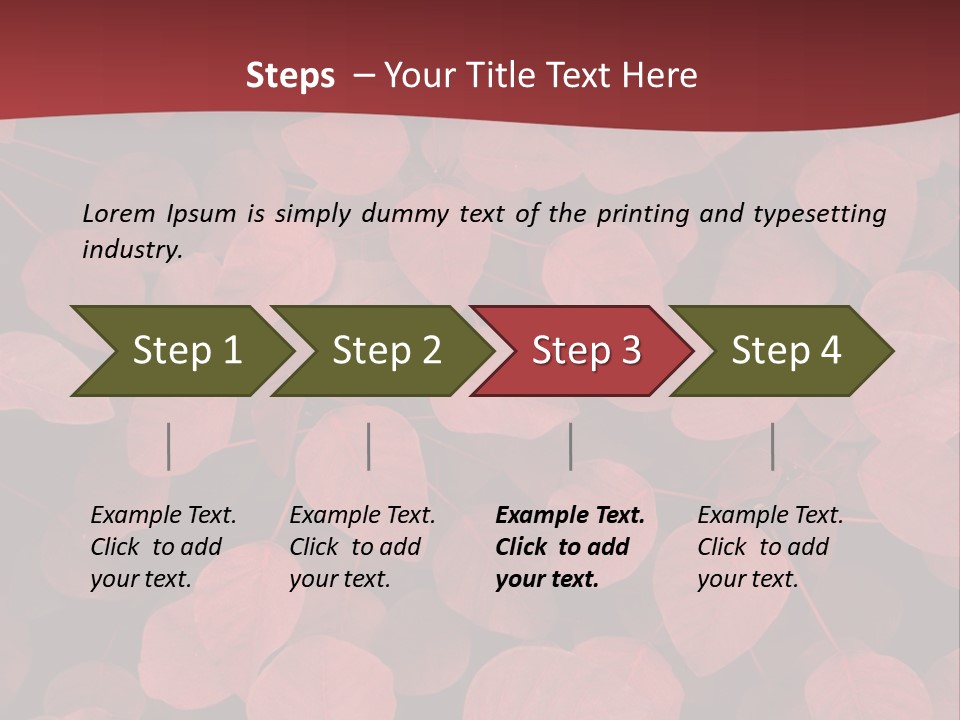 Red Petals PowerPoint Template