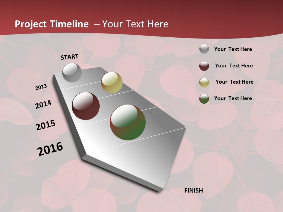 Red Petals PowerPoint Template