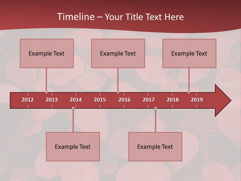 Red Petals PowerPoint Template