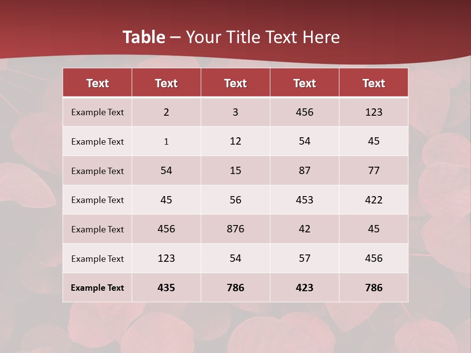 Red Petals PowerPoint Template