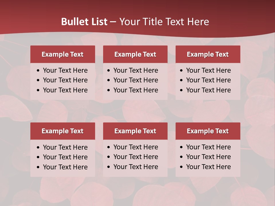 Red Petals PowerPoint Template