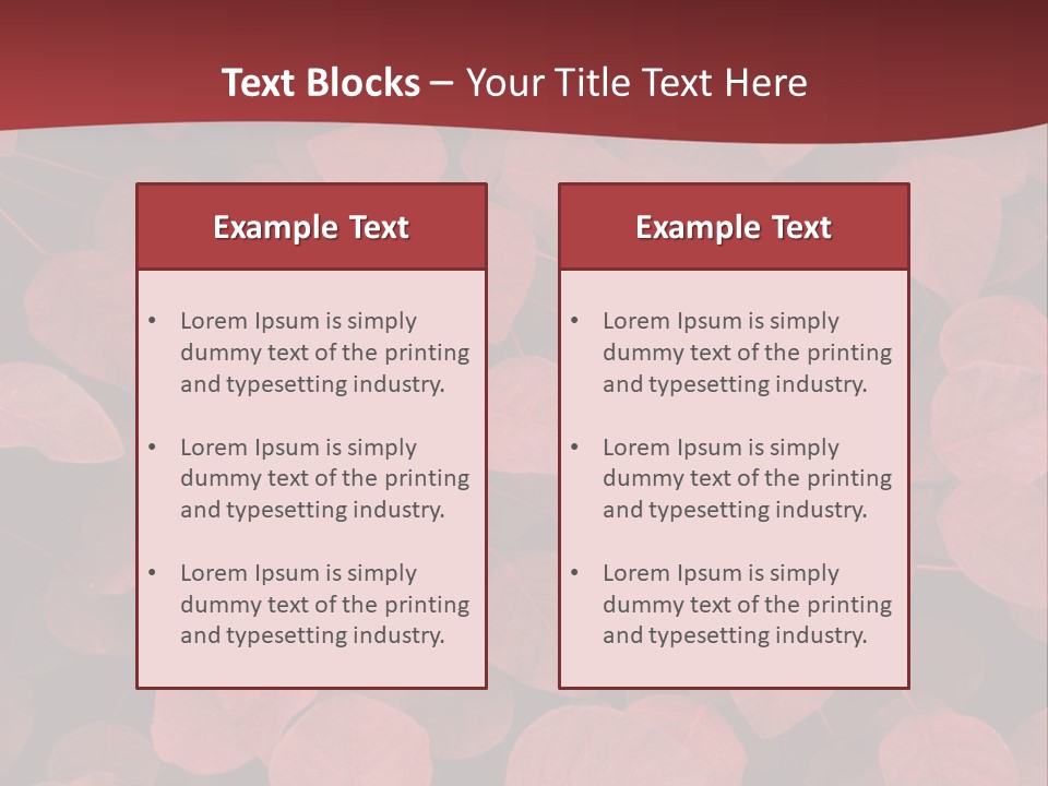 Red Petals PowerPoint Template